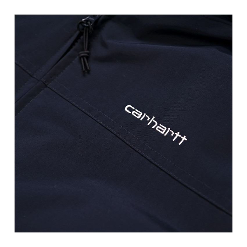 Blouson sail jacket CARHARTT-WIP bleu marine ou kaki à capuche