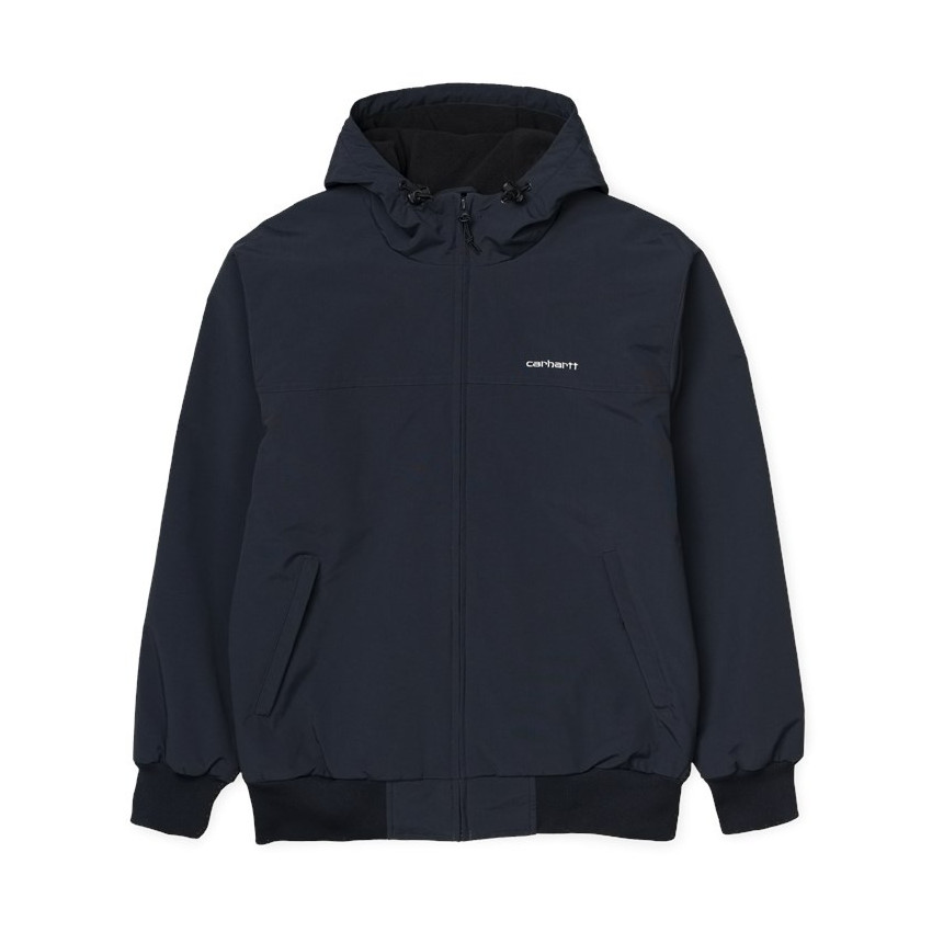 Blouson sail jacket CARHARTT-WIP bleu marine ou kaki à capuche